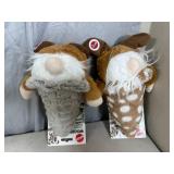 2 New Woodsy Gnome Squeaker Dog Toys
