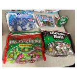Assorted Candy, Chocolate Cherries, Junior Mints, Tootsie Rolls, Fruit Chews, Dots, and More