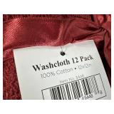 New Pack of 12 Signature Classics Wash Cloths