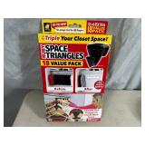 New Pack of 18 Ruby Space Triangles For Closet Organization