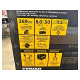 Brand New Firman 8375-Watt Generator 30 Amp 120-Volt/240-Volt with Wheel Kit and Cover