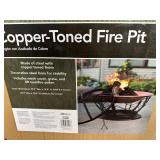 Brand New Outdoor Expressions 30 In. Coppertone Round Steel Fire Pit