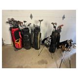 Large Lot of Approx 92 Golf Clubs Take What You Want Golf Clubs and Bags
