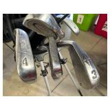 Large Lot of Approx 92 Golf Clubs Take What You Want Golf Clubs and Bags