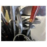 Large Lot of Approx 92 Golf Clubs Take What You Want Golf Clubs and Bags