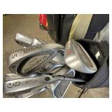 Large Lot of Approx 92 Golf Clubs Take What You Want Golf Clubs and Bags