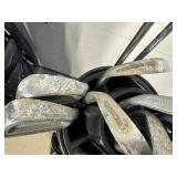 Large Lot of Approx 92 Golf Clubs Take What You Want Golf Clubs and Bags