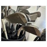 Large Lot of Approx 92 Golf Clubs Take What You Want Golf Clubs and Bags