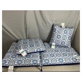 New Patio Chair Cushion, Seat Pad, Throw Pillow