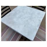 Patio Table and 4 Metal Chairs