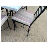Patio Table and 4 Metal Chairs