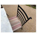 Patio Table and 4 Metal Chairs