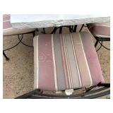 Patio Table and 4 Metal Chairs