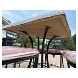 Patio Table and 4 Metal Chairs