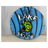 New Recycled Metal Lake House Sign