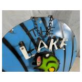 New Recycled Metal Lake House Sign