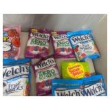 Assorted Candy, Fruit Snacks, Blow Pops, Haribo, Sour Jacks, and More