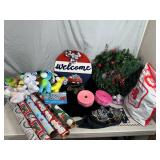 LED Wreath, USA Sign, Raffle Tickets, and More