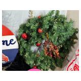 LED Wreath, USA Sign, Raffle Tickets, and More