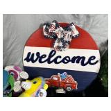 LED Wreath, USA Sign, Raffle Tickets, and More