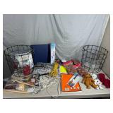 Metal Baskets, Craft Supplies, Beanie Babies, Paint Brushes, and More