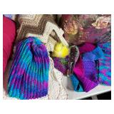 Knit Hats, Gloves, Comforters, Quilt, Bedspread, and More