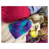 Knit Hats, Gloves, Comforters, Quilt, Bedspread, and More