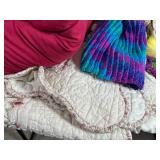 Knit Hats, Gloves, Comforters, Quilt, Bedspread, and More