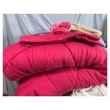 Knit Hats, Gloves, Comforters, Quilt, Bedspread, and More