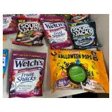 Assorted Candy, Ritter Chocolates, Fruit Snacks, Charms Suckers, Cotton Candy, and More
