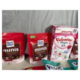 Assorted Candy, Ritter Chocolates, Fruit Snacks, Charms Suckers, Cotton Candy, and More