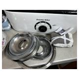 New Toilet Riser, Large Food Warmer, Coffee Maker, Collectible Plates, and More