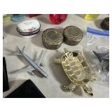 Assorted Perfume, Cologne, Makeup, Bathroom Accessories, Trinket Boxes, and more.