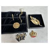 Brooches, Pins, and More