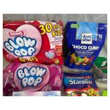 Assorted Candy, Blow Pops, Haribo Gummy Candy, Cereal Straws, Andes Mints, and More