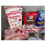 Assorted Candy, Haribo Gummy, Ritter Chocolate, Charms Suckers, Blow Pops, Andes Mints, and MOre
