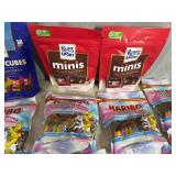 Assorted Candy, Haribo Gummy, Ritter Chocolate, Charms Suckers, Blow Pops, Andes Mints, and MOre