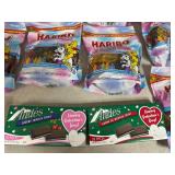 Assorted Candy, Haribo Gummy, Ritter Chocolate, Charms Suckers, Blow Pops, Andes Mints, and MOre