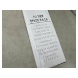 New 10 Tier Metal Shoe Rack