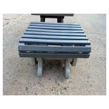 Amish Made Recycled Material Patio Chair and Ottonman