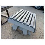 Amish Made Recycled Material Patio Chair and Ottonman
