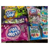 Assorted Candy, Blow Pops, Cotton Candy, Sugar Babies, Tear Jerkers, Fruit Snacks, and More