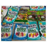 Assorted Candy, Blow Pops, Cotton Candy, Sugar Babies, Tear Jerkers, Fruit Snacks, and More