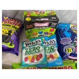 Assorted Candy, Blow Pops, Cotton Candy, Sugar Babies, Tear Jerkers, Fruit Snacks, and More