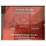 New Rustic Farmhouse 3-in-1 Platform Bird Feeder