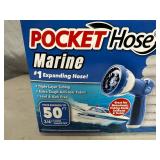 New Pocket Hose Marine 50 ft Expanding Hose with Anti-Scuff Fabric
