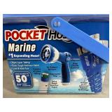 New Pocket Hose Marine 50 ft Expanding Hose with Anti-Scuff Fabric