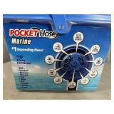 New Pocket Hose Marine 50 ft Expanding Hose with Anti-Scuff Fabric