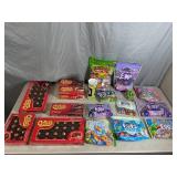 Assorted Candy, Chocolate Cherries, Tootsie Rolls, Fruit Chews, Dots, and More