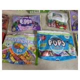 Assorted Candy, Chocolate Cherries, Tootsie Rolls, Fruit Chews, Dots, and More